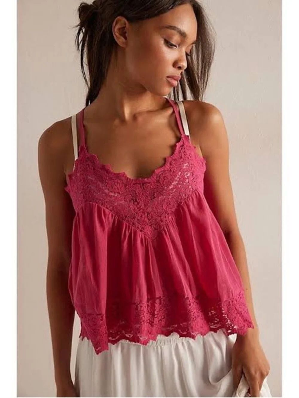 Free People Fiona Cami Satin Size M